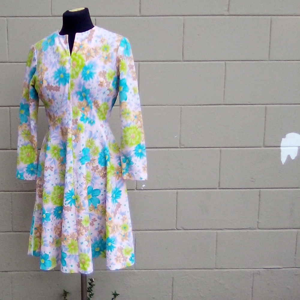 Vintage Floral Dress Size 6